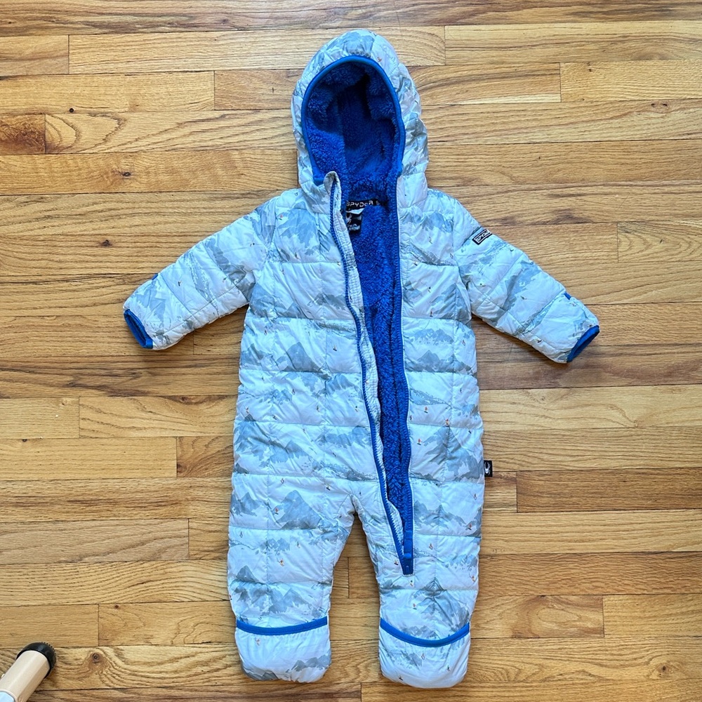 Spyder Baby Blue and Gray Snowsuit